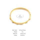 Zircon Stainless Bangles for Women