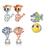 Skull/Shell Hanging Charm Fish Bead For Womens Snake Chain Bracelet