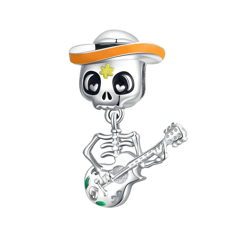 Skull/Shell Hanging Charm Fish Bead For Womens Snake Chain Bracelet