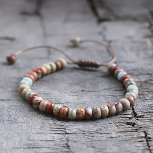 Snake-skin Stone Abacus Bead Bracelet Women Gift Lucky Friendship Bracelet