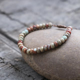 Snake-skin Stone Abacus Bead Bracelet Women Gift Lucky Friendship Bracelet
