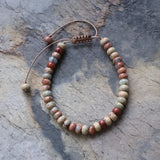 Snake-skin Stone Abacus Bead Bracelet Women Gift Lucky Friendship Bracelet