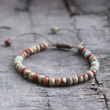 Snake-skin Stone Abacus Bead Bracelet Women Gift Lucky Friendship Bracelet