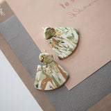 Colorful Geometric Polymer Clay Earring Set