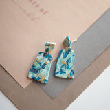 Colorful Geometric Polymer Clay Earring Set