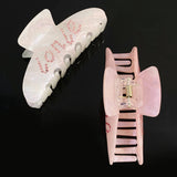 Crystal Letter Crab Hair Claw Clip Women Hairpins Barrette Headwear