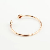 Sparkling Rose Open Bangle DIY Accessories Birthday Gift