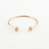 Sparkling Rose Open Bangle DIY Accessories Birthday Gift