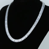 Lab Diamond CZ Necklace Cuban Chain Party Wedding Jewelry