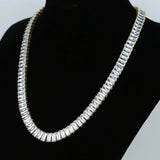 Lab Diamond CZ Necklace Cuban Chain Party Wedding Jewelry