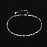 Stainless Steel Anklet Foot Ankle Bracelet Leg Chain Jewelry 23.5cm 1PC