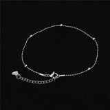Stainless Steel Anklet Foot Ankle Bracelet Leg Chain Jewelry 23.5cm 1PC