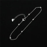 Stainless Steel Anklet Foot Ankle Bracelet Leg Chain Jewelry 23.5cm 1PC