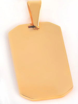 Stainless Steel Arm Tag Men Dogtag Pendant