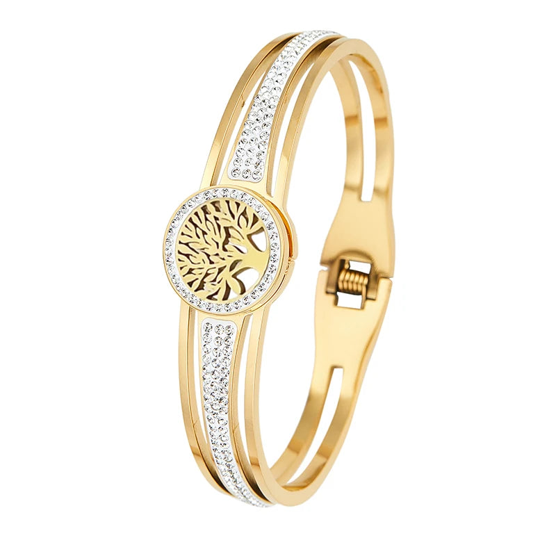 Stainless Steel Bangle Tree Of Life Various Designs