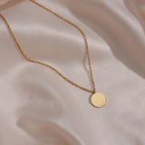 Stainless Steel Planet Pendant Necklace for Women