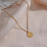 Stainless Steel Planet Pendant Necklace for Women