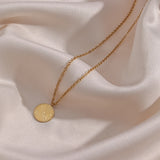 Stainless Steel Planet Pendant Necklace for Women