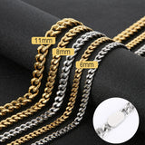 Stainless Steel Link Chain Bracelet ClassicCircle Silver