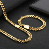 Stainless Steel Link Chain Bracelet ClassicCircle Silver