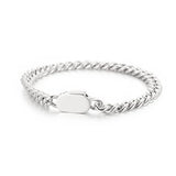 Stainless Steel Link Chain Bracelet ClassicCircle Silver
