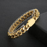 Stainless Steel Link Chain Bracelet ClassicCircle Silver