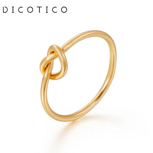 Stainless Steel Knuckles Silver Rose Knot Women's Ring Wedding Band