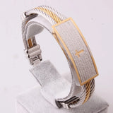 Vintage Cross Rune ID Chain Cuff Bangle Bracelet Mens Boys Wristband