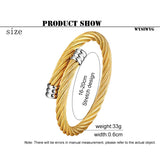 Adjustable Stainless Steel Cable Wire Bracelet