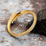 Adjustable Stainless Steel Cable Wire Bracelet