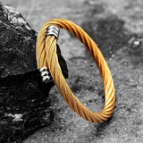 Adjustable Stainless Steel Cable Wire Bracelet