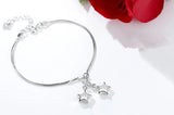 Silver 925 Star Square Anklets Jewelry For Women