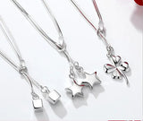 Silver 925 Star Square Anklets Jewelry For Women