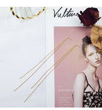 Long Tassel Earrings Female Long Earrings Tassel Trim Face Earrings