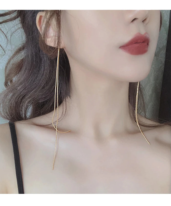 Long Tassel Earrings Female Long Earrings Tassel Trim Face Earrings