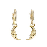 925 Silver CZ Drop Earrings 18K Plated Hoops for Women
