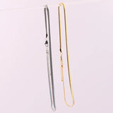18K Plated Herringbone Choker Necklace for Women