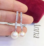 925 Sterling Silver Earrings Findings for Agate Crystal Beads 3 Pairs