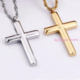 Men Women Cross Crucifix Pendant Necklace Silver Jewelry