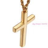 Men Women Cross Crucifix Pendant Necklace Silver Jewelry