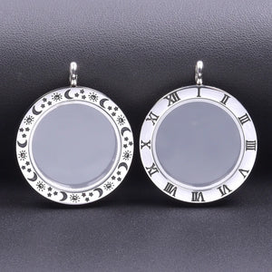 Memory Living Medaillon Relicario Floating Charms Necklace