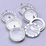 Memory Living Medaillon Relicario Floating Charms Necklace