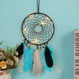Turquoise Dream Catcher Craft Pendant - Hanging Car Interior Ornament