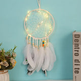 Turquoise Dream Catcher Craft Pendant - Hanging Car Interior Ornament