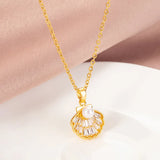 Stylish Stainless Steel Necklace for Women Pendant Chain Jewelry