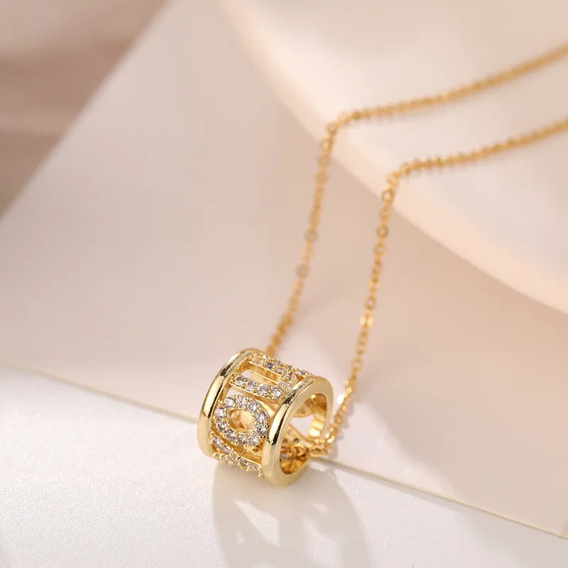Stylish Stainless Steel Necklace for Women Pendant Chain Jewelry