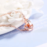 Sweet Style Lucky Clover Crystal Women Bracelet 925 Sterling Silver Bangle