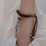 Tibet Jewelry Rope Chain for Women Vintage Charm Hand Chains Bracelet