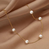 Women's Anklet Pearl Charms Bracelet On Leg Jewelry Gift