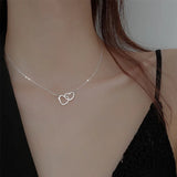 Titanium Stainless SteelLove Heart Choker Necklaces For Women Girls